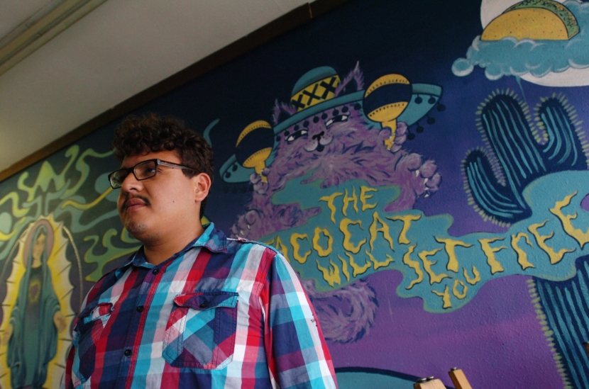 "I never thought of the taqueria as a (DIY) spot," said Sven Wilde, who morphed his business, Taqueria El Picante into a taqueria-punk venue in Denton. "People just seemed to want it." The taquieria is the hotspot for this weekend's Taco Fest 2k13, a two-day bash celebrating a growing punk & hardcore music scene. Photo by David Minton. 